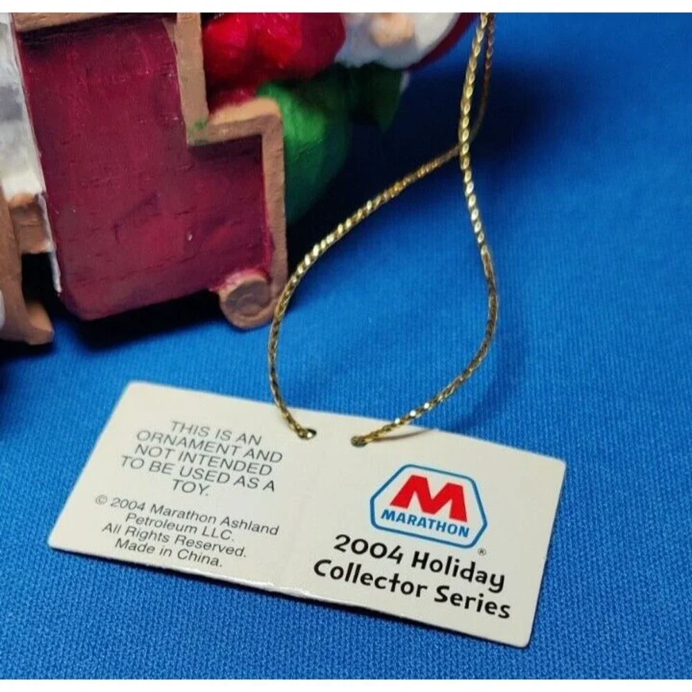 Marathon Oil Christmas Ornament Number Five From Series 6, 2004-XMAS Santa